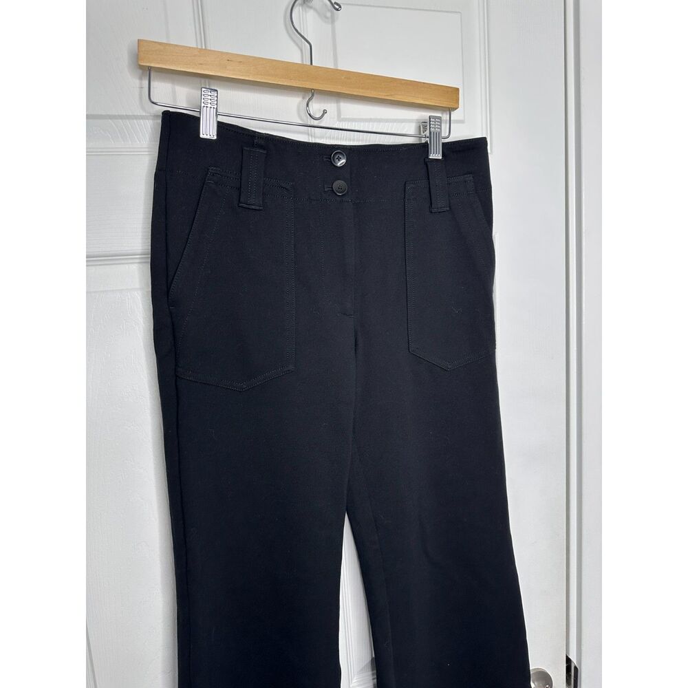 Maeve by Anthropologie Black Wide Leg Dress Pants Women Size 6 Classic Chic - Picture 7 of 9